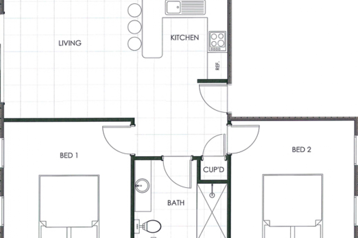 Hunter Valley Accommodation - Ironbark Villa 4 - Pokolbin - Floor Plan
