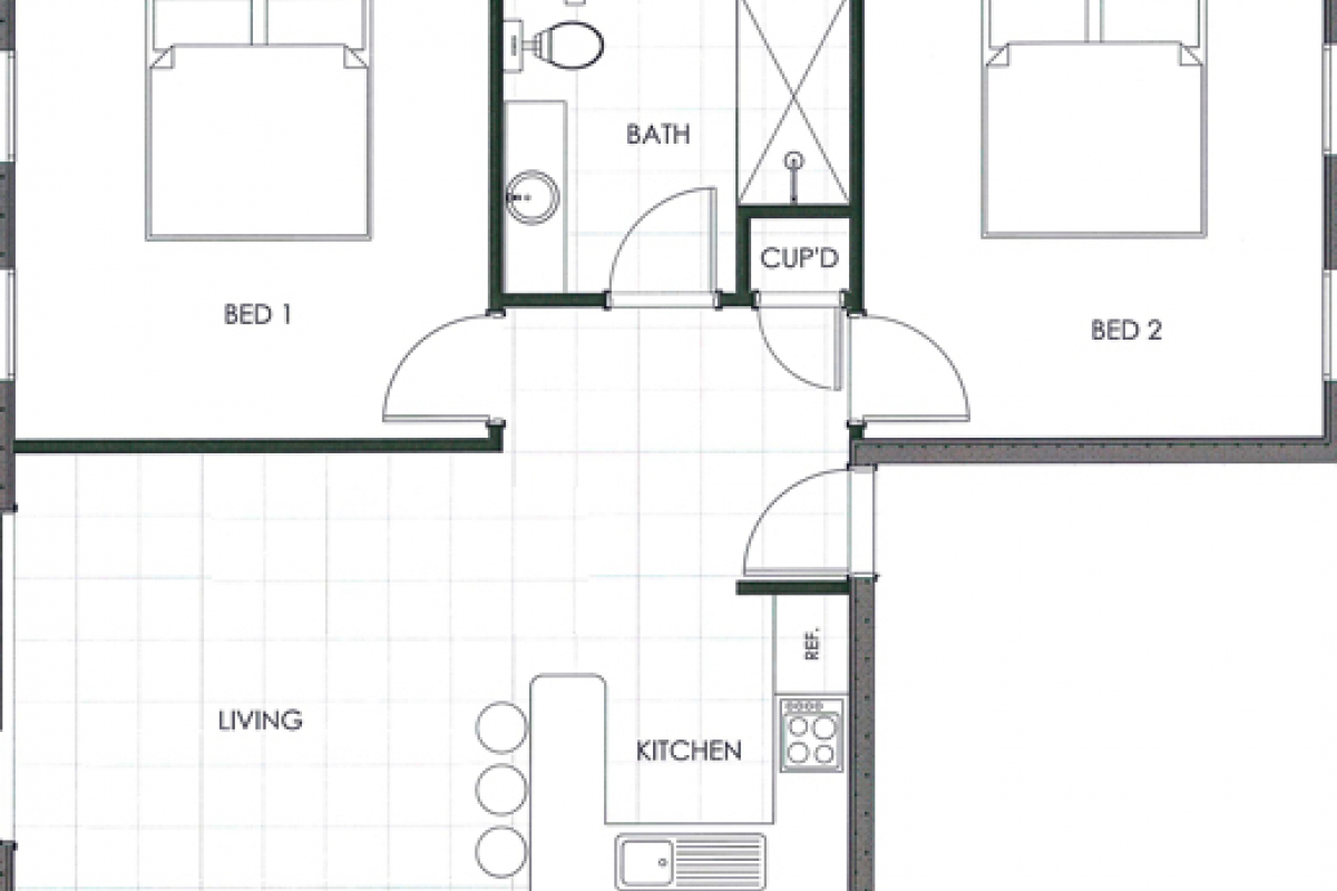 Hunter Valley Accommodation - Ironbark Villa 5 - Pokolbin - Floor Plan