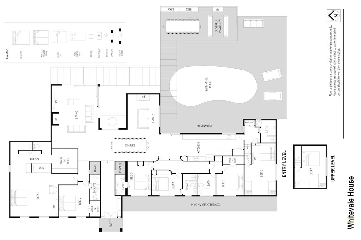 Hunter Valley Accommodation - Whitevale Estate - Lovedale - Floor Plan