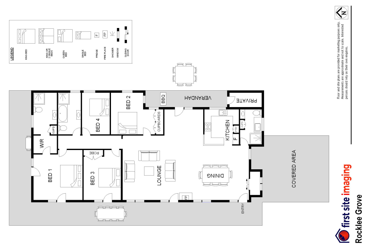 Hunter Valley Accommodation - Rocklee Grove - Broke - Floor Plan