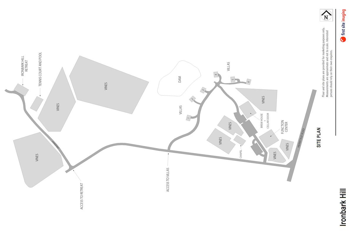 Hunter Valley Accommodation - Ironbark Villa 1 - Pokolbin - Floor Plan