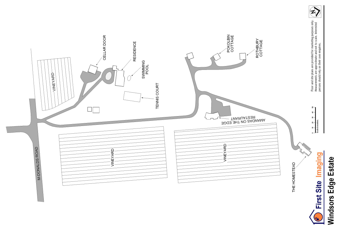 Hunter Valley Accommodation - Windsors Edge Residence & Homestead - Pokolbin - Floor Plan