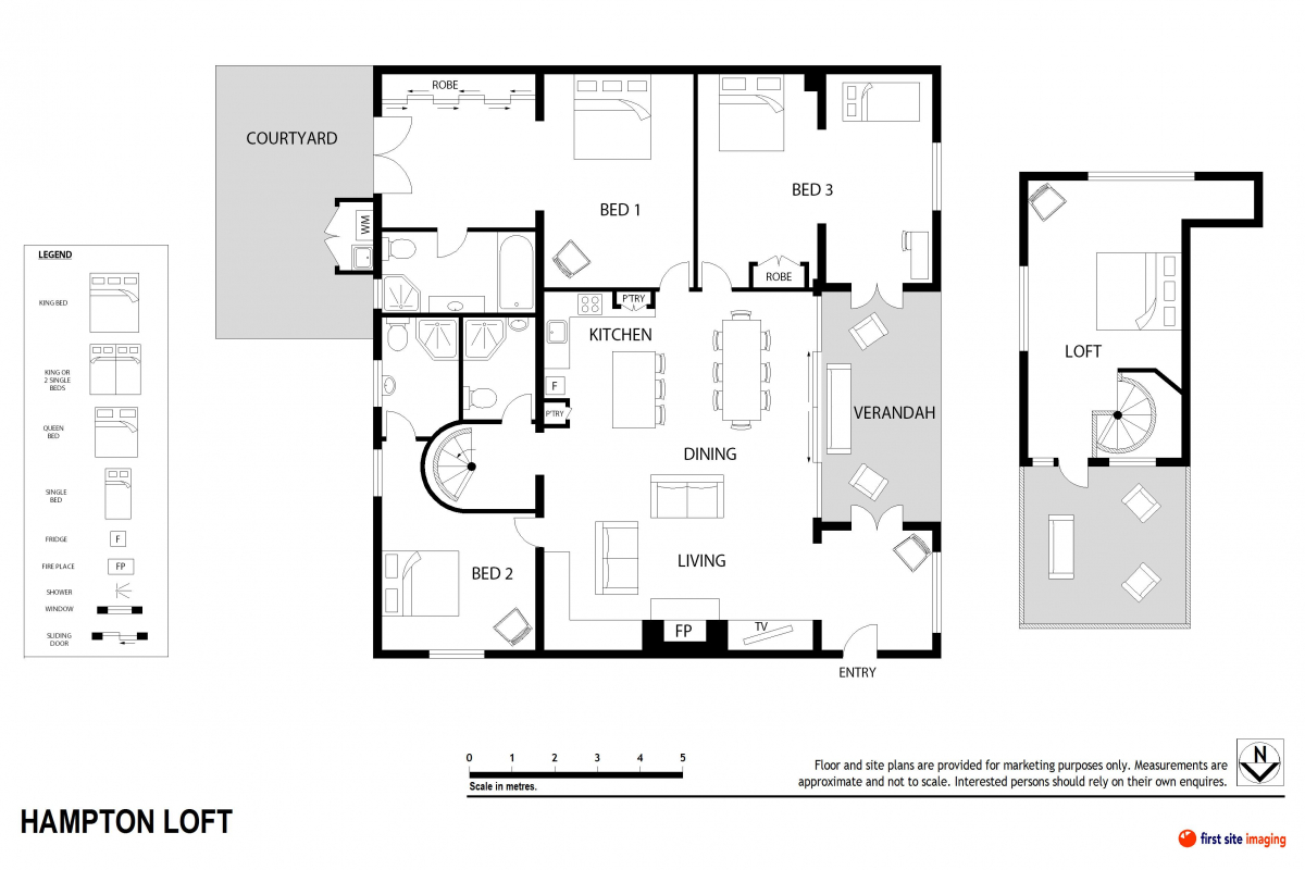 Hunter Valley Accommodation - Casuarina Estate - Hamptons Loft - all