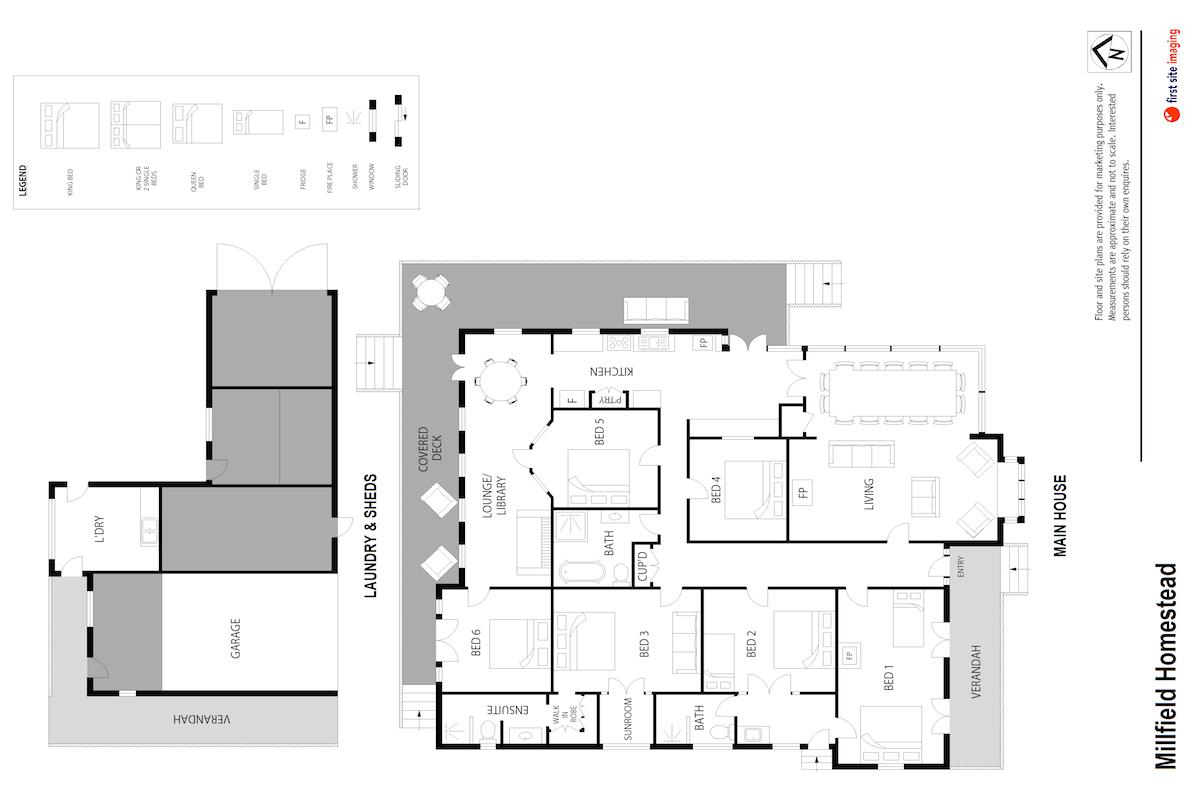 Hunter Valley Accommodation - Millfield Homestead - Millfield - Floor Plan