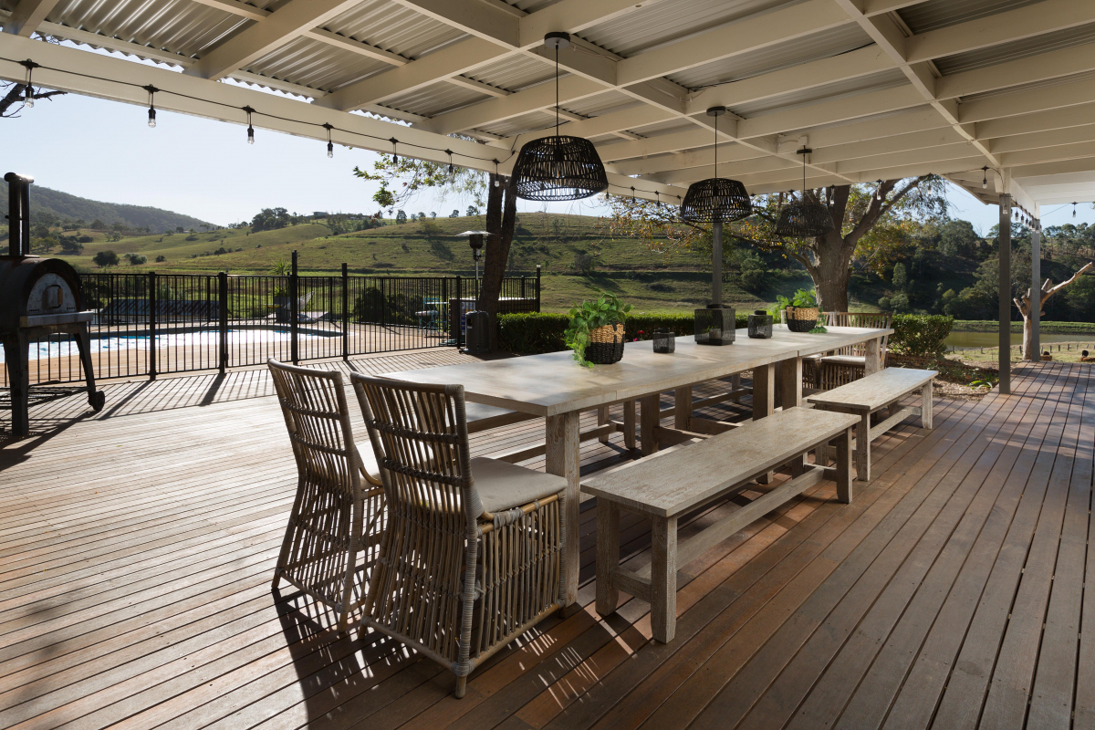 Hunter Valley Accommodation - Tharah - Mount View - Outdoor Dining