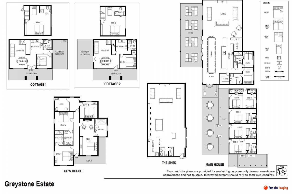 Hunter Valley Accommodation - Greystone Estate (15 Bedrooms) - Pokolbin - all