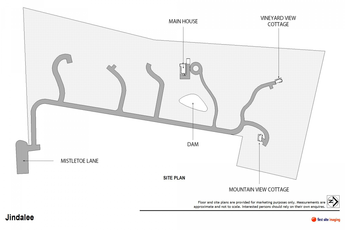 Hunter Valley Accommodation - Jindalee Estate- Pokolbin - Floor Plan