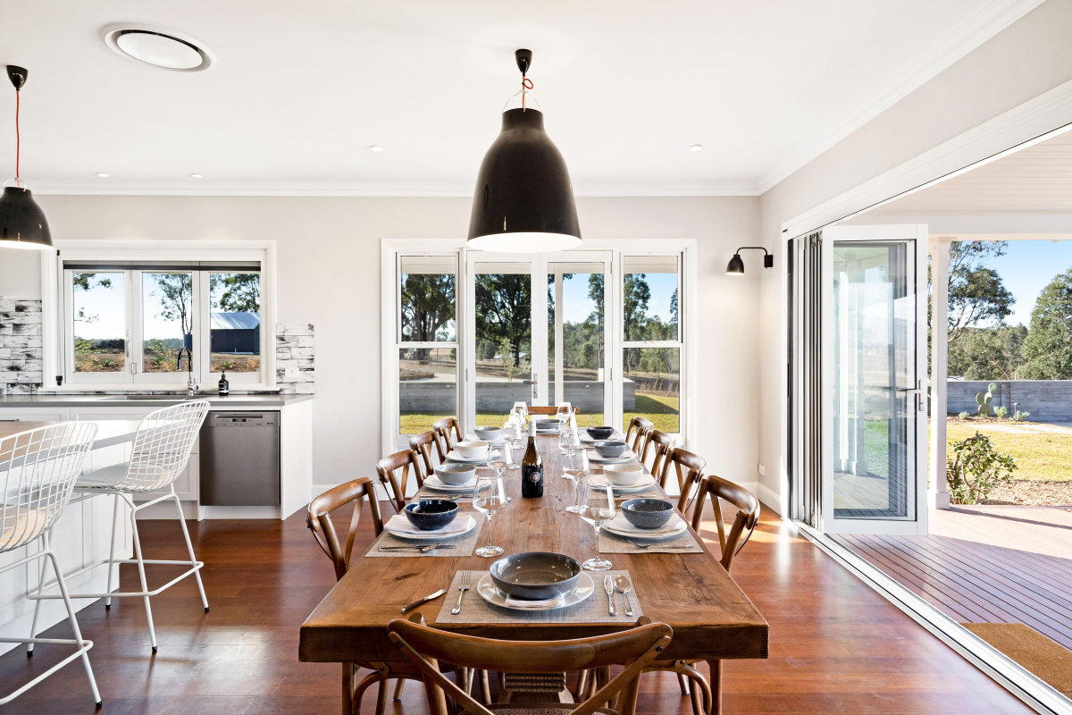 Hunter Valley Accommodation - Jindalee Estate- Pokolbin - Dining