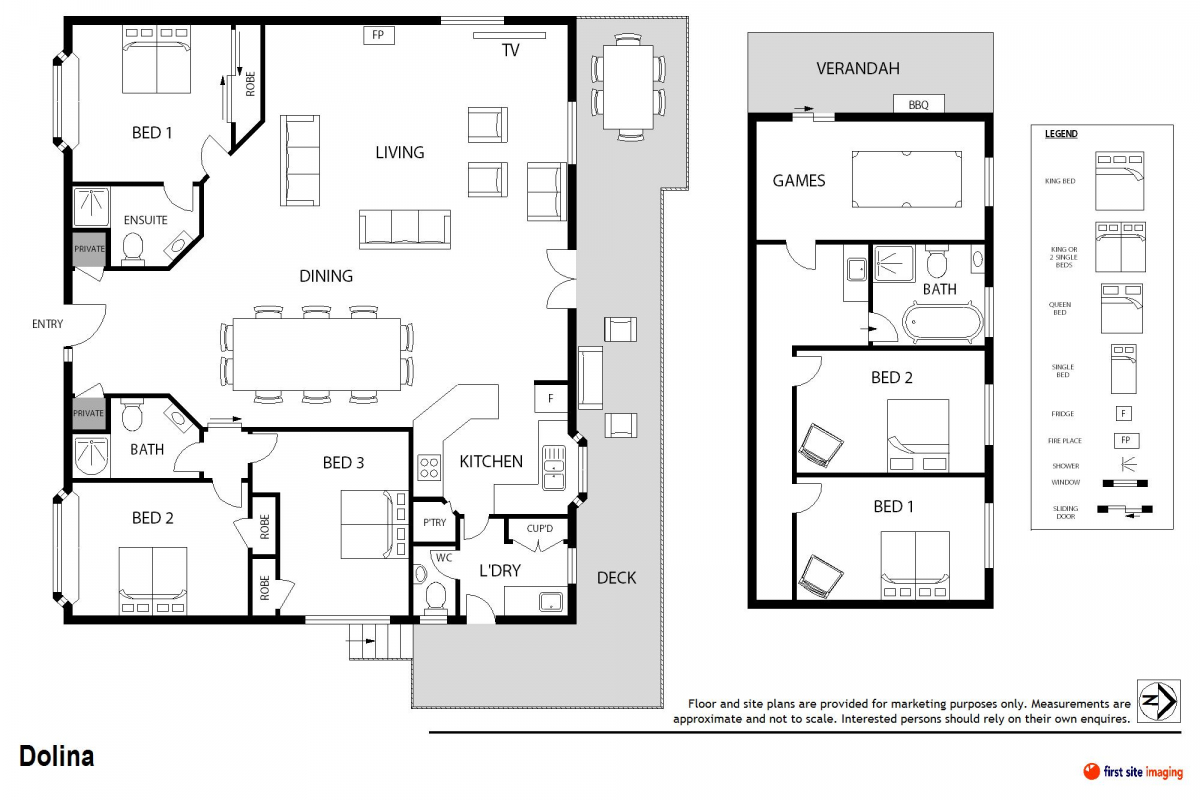 Hunter Valley Accommodation - Dolina - Lovedale - Floor Plan
