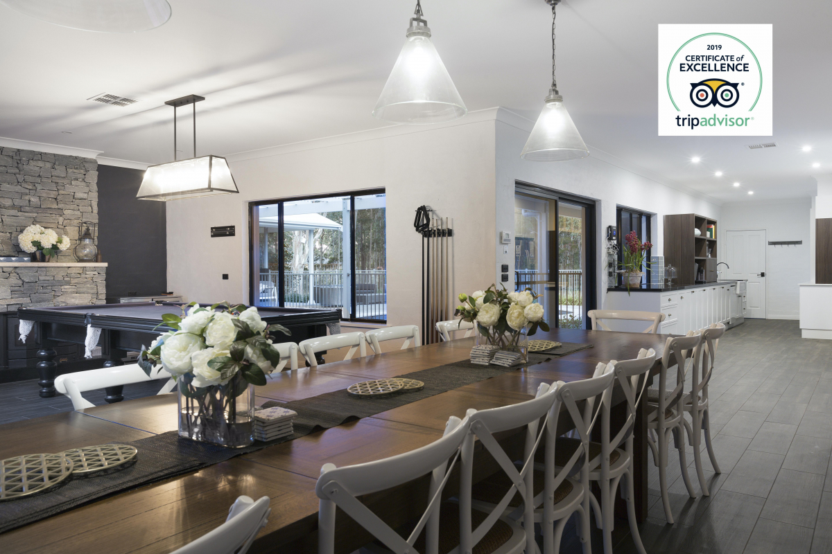 Hunter Valley Accommodation - Whitevale Estate - Lovedale - Dining