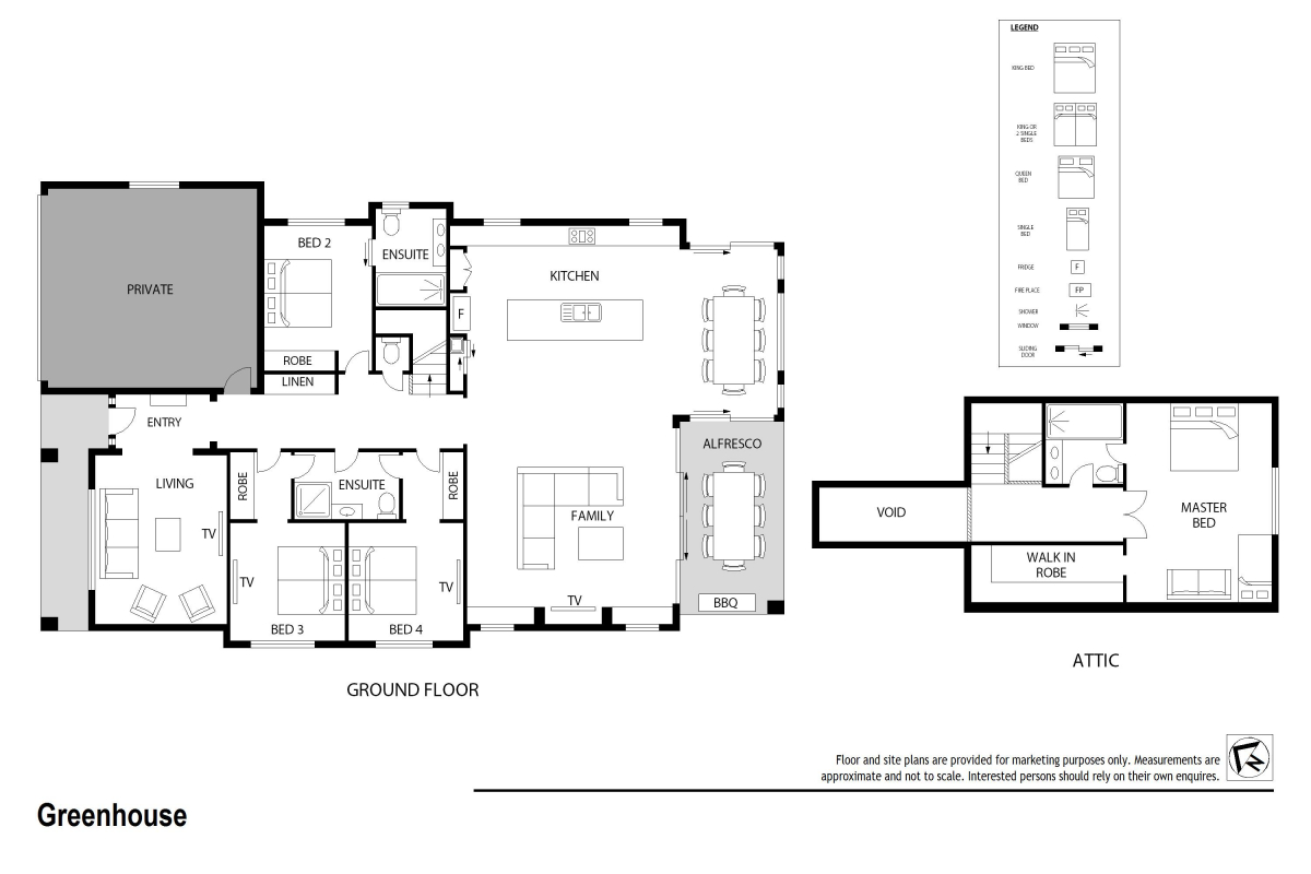Hunter Valley Accommodation - The Greenhouse - Rothbury - Floor Plan