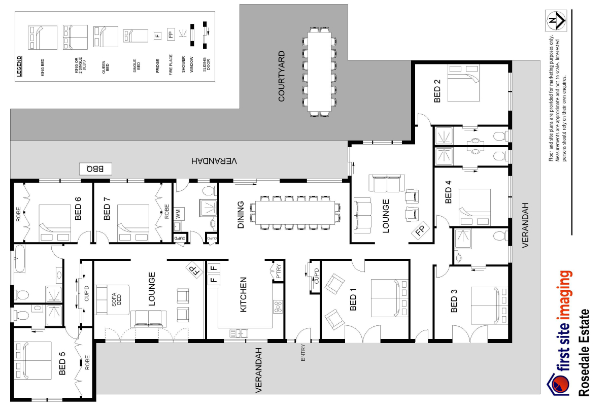 Hunter Valley Accommodation - Rosedale Estate - Lovedale - Floor Plan