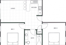 Hunter Valley Accommodation - Ironbark Villa 3 - Pokolbin - Floor Plan