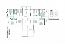 Hunter Valley Accommodation - Ironbark Hill Retreat - Pokolbin - Floor Plan