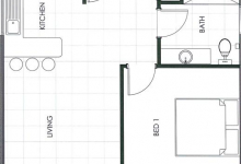Hunter Valley Accommodation - Ironbark Villa 1 - Pokolbin - Floor Plan