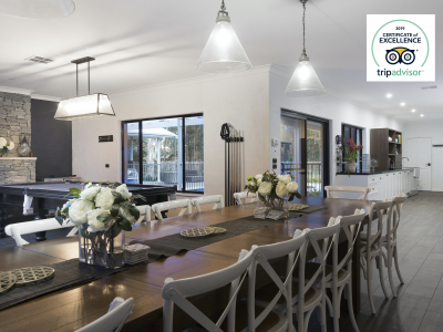 Hunter Valley Accommodation - Whitevale Estate - Lovedale - Dining