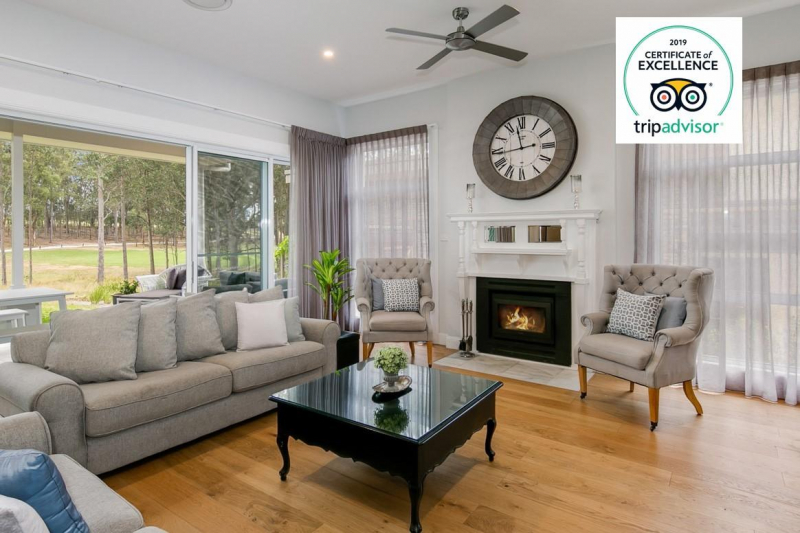 Hunter Valley Accommodation - The Grey House - Pokolbin - Sitting Room